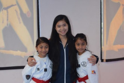 Proud Taekwondo Instructor and Students - Life long Lessons